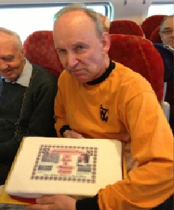 Dave Slape by Mark Feehan 50th anniversary trip to the day then 2-1 v Fulham 2day 1-2 to Burnley-s