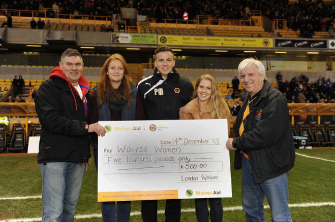 WWFC picture Presentation to Wolves Women 14-12-2013