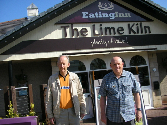 Y02. Dave and Derek outside The Lime Kiln