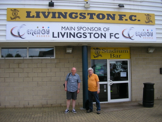 Y05. Derek and Peter outside Livingston's ground