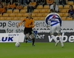 Kenny skips past QPR defender to make Carl's 2nd goal
